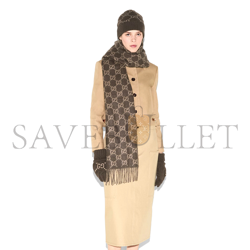 GUCCI SCHAL AUS GG KASCHMIR 8123174 (190*45cm)